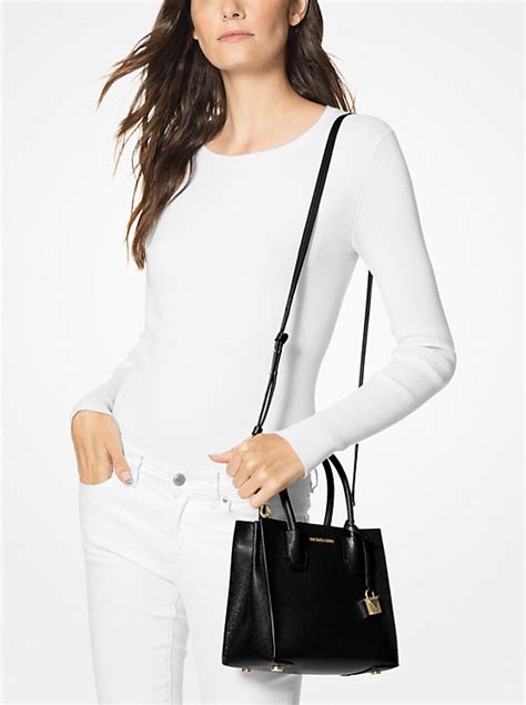 mercer pebbled leather crossbody bag.